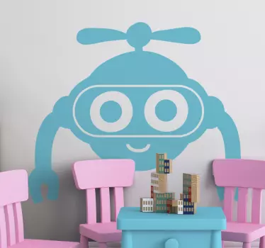 Cute Robot Face Kids toy decal - TenStickers