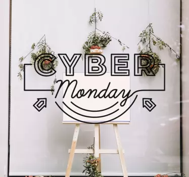 Cyber Monday Special shop window sticker - TenStickers