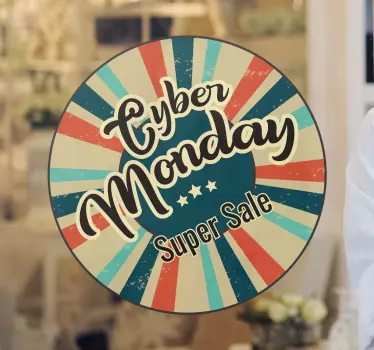 Cyber Sale Sign sales sticker - TenStickers