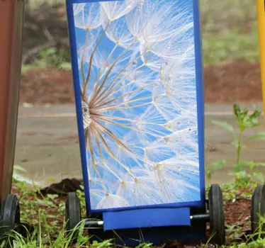 Dandelion Floral Detail recycling decal for bin - TenStickers