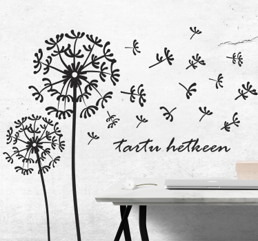 Vinilo dandelion finland wall decal for bathroom - TenStickers