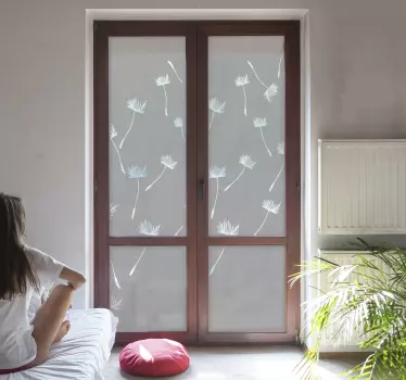Dandelion window decal - TenStickers