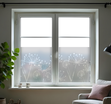 Dandelion flower window sticker - TenStickers