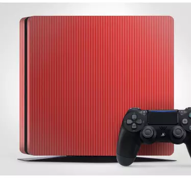Dark pink colour with stripes Playstation 4 decal - TenStickers