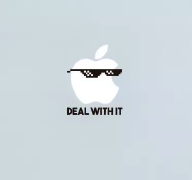 Deal with it laptop skin - TenStickers