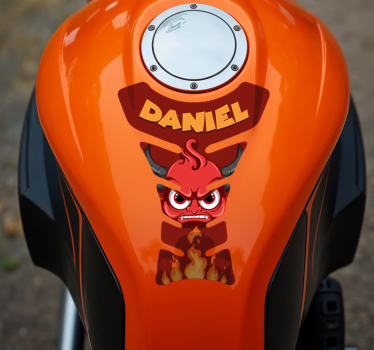 Devil motorbike sticker - TenStickers