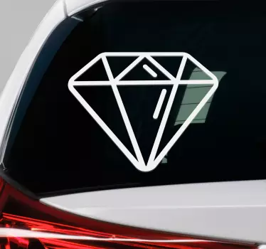 Diamond window sticker - TenStickers