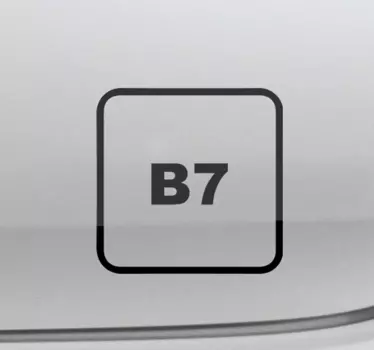 Diesel B7 Car Decal - TenStickers