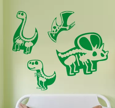 Dinosaurs x-ray wall decor - TenStickers
