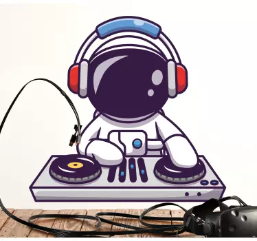 Dj astronaut  Wall decals for teenagers room - TenStickers
