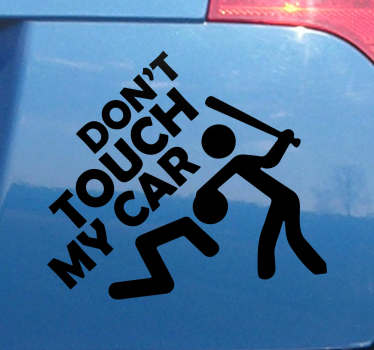 Do not touch Car Decal - TenStickers