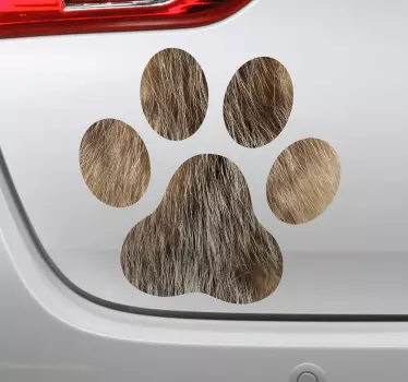 Dog paws car decal - TenStickers