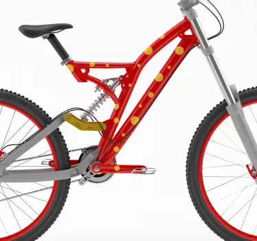 Geometric dots bike sticker - TenStickers