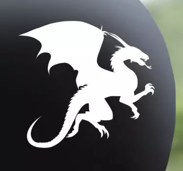 Dragon helmet motorbike sticker - TenStickers