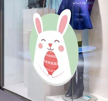 Easter rabbit wall decal - TenStickers