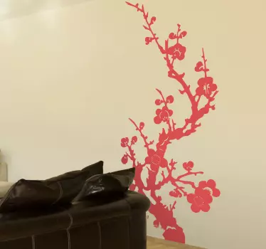 Eastern Oriental Branch Tree Wall Sticker - TenStickers