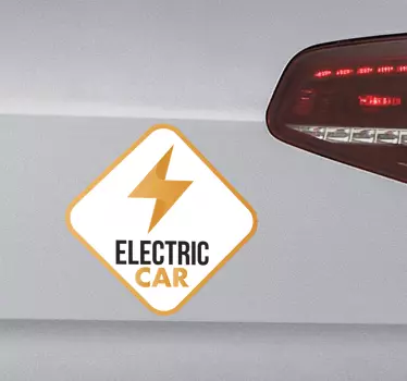 Electric Car Decal - TenStickers
