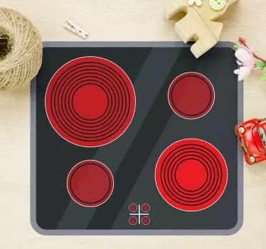 Electric hob sticker - TenStickers