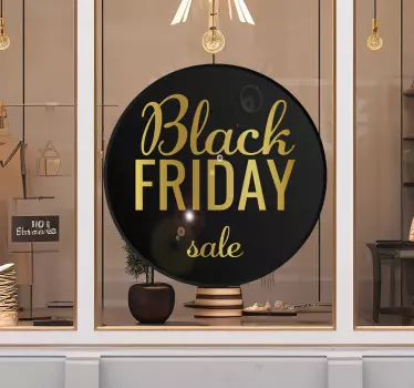Elegant Black Friday sale window decal - TenStickers