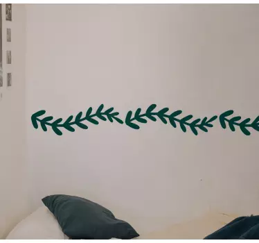 Elegant nature design border decal - TenStickers