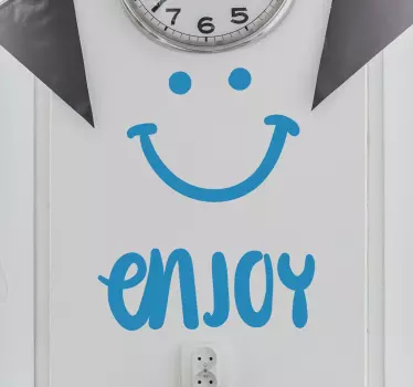Enjoy Smile Wall Sticker - TenStickers