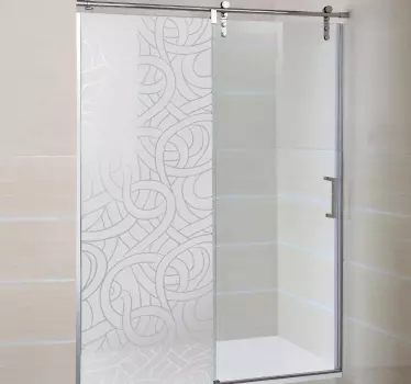 Entwined Rope Shower Sticker - TenStickers