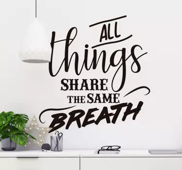 Environmental Quote Sticker - TenStickers