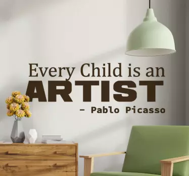 Every Child is an Artist quote quote decal - TenStickers