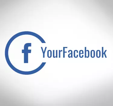 Facebook Window Sticker for Businesses - TenStickers