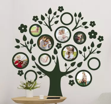 Family photos tree wall decal - TenStickers