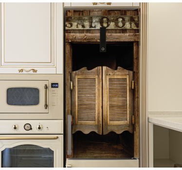 Far west saloon door fridge decals - TenStickers