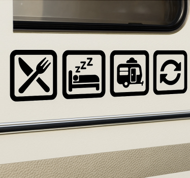 Feast rest caravan redo caravan decal - TenStickers