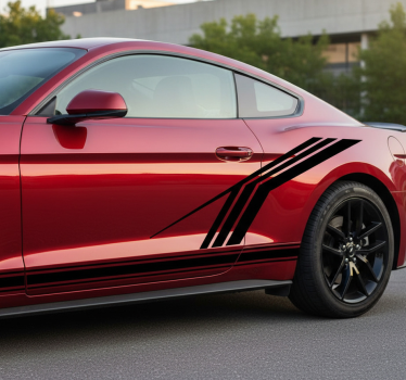 Fierce monocolour speed stripe car sticker - TenStickers