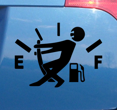 fighting for full gasoil car decal - TenStickers