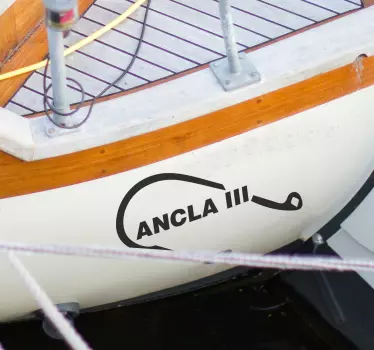 Fisherman's hook custom decal - TenStickers