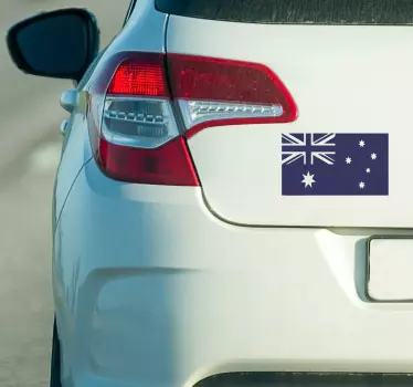Flag Silhouette flag car sticker - TenStickers