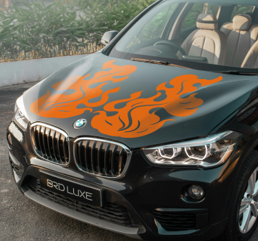 Flames for bonnet car sticker - TenStickers