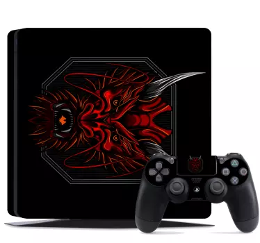 Flaming dragon Playstation 4 stickers - TenStickers