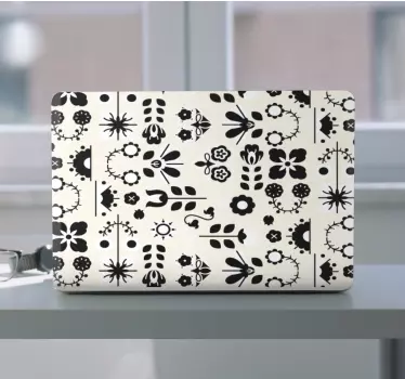 Floral Arrangement Motif laptop skin - TenStickers