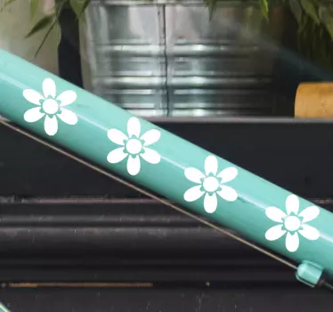 Floral sun bike bike decal - TenStickers