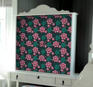 Floral vines furniture decal - TenStickers