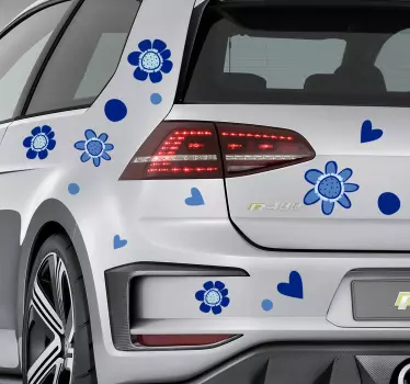 Flower Car Decal - TenStickers