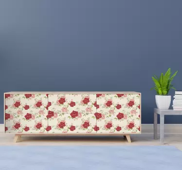 Flowers furniture decal - TenStickers