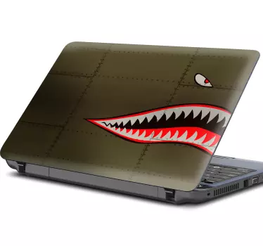 Flying Tigers Laptop Sticker - TenStickers