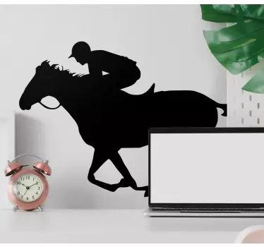 Football sticker horse racing excitement - TenStickers