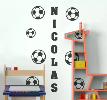 Football sticker personalized soccer design - TenStickers