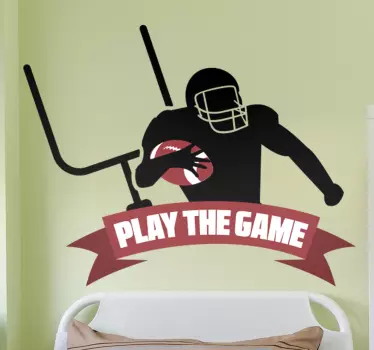 Football sticker play the game - TenStickers