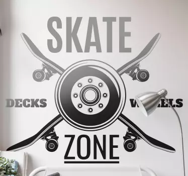 Football sticker skate zone design - TenStickers