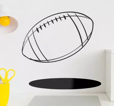 Football sticker with soaring football design - TenStickers