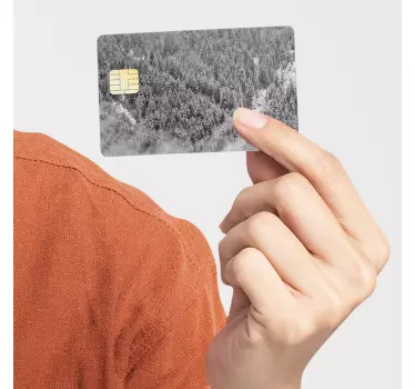 Forest from above credit card sticker - TenStickers
